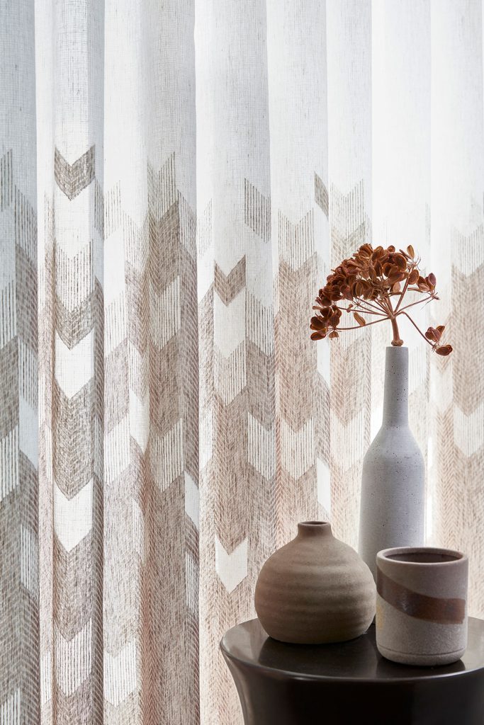 Voilage Kerouan Taupe Wave